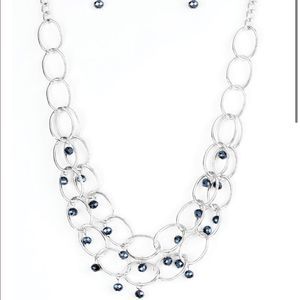 Blue Sapphire Silver Necklace